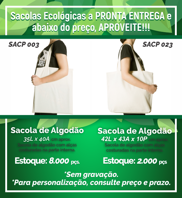 POA BRINDES- BANNER SECUNDÁRIO 4- Sacolas Ecológicas