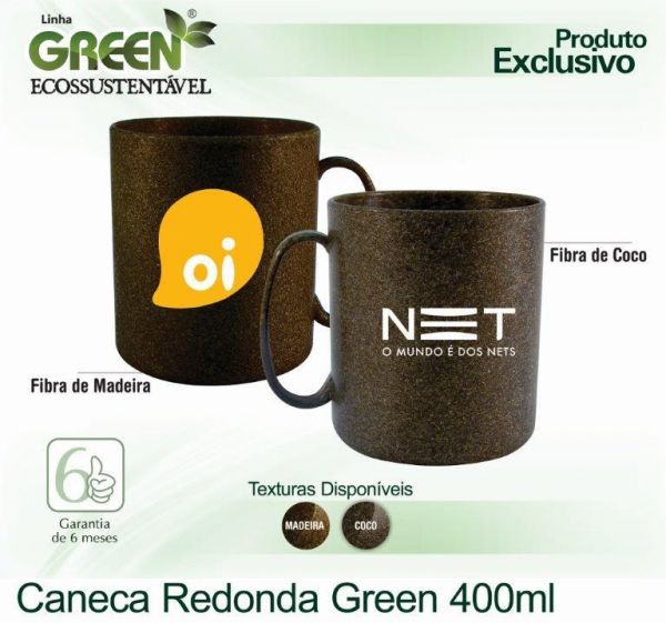 Caneca Redonda Green 400 mL 