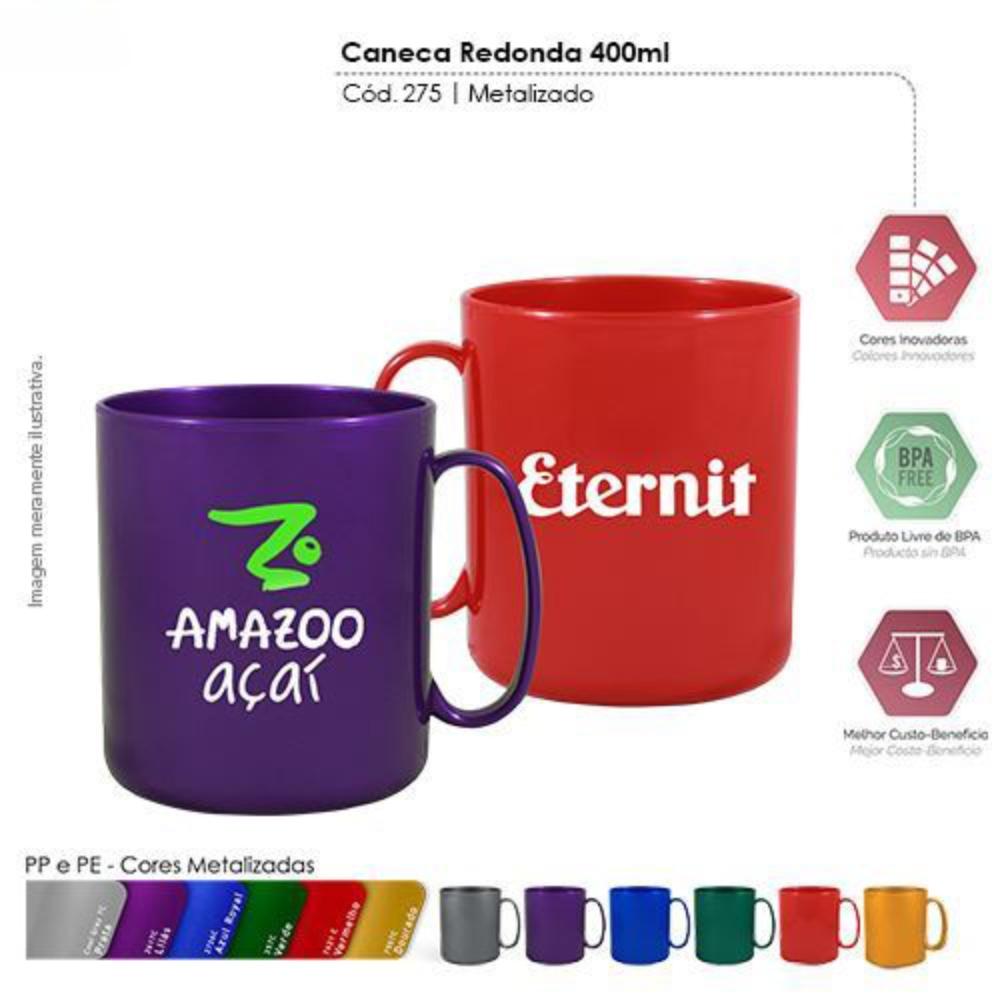 Caneca Redonda 400mL