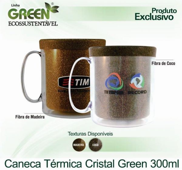 Caneca Térmica Cristal Color Green