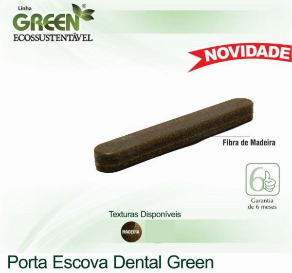 Porta Escova Dental Madeira Green