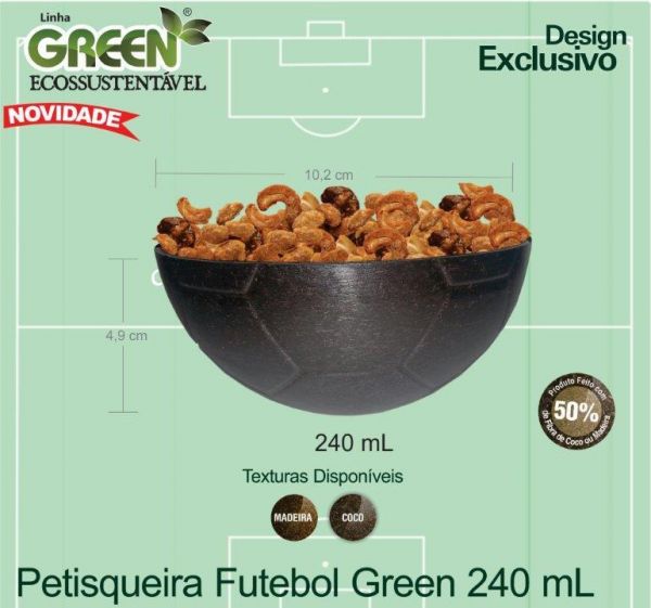 Petisqueira Futebol Green COM TAMPA